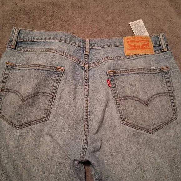 Men's Levi's 505 Straight Leg Jeans - Picture 2 of 5